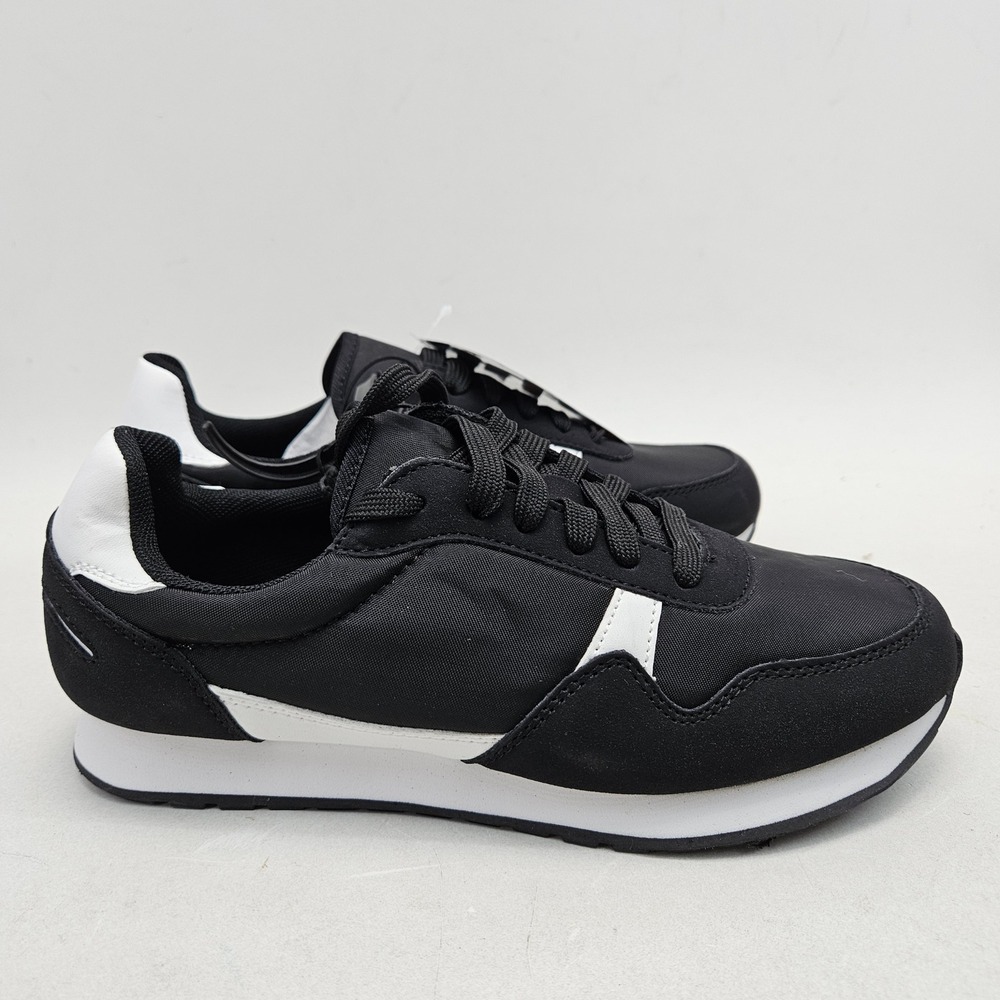 Avia Retro Jogger Black White Memory Foam Sneakers WMAV21JT001 Womens 7 NEW - Picture 3 of 15